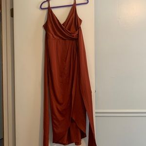 Rust colored dress from showpo